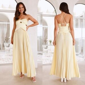 Elegant Yellow Maxi Dress
